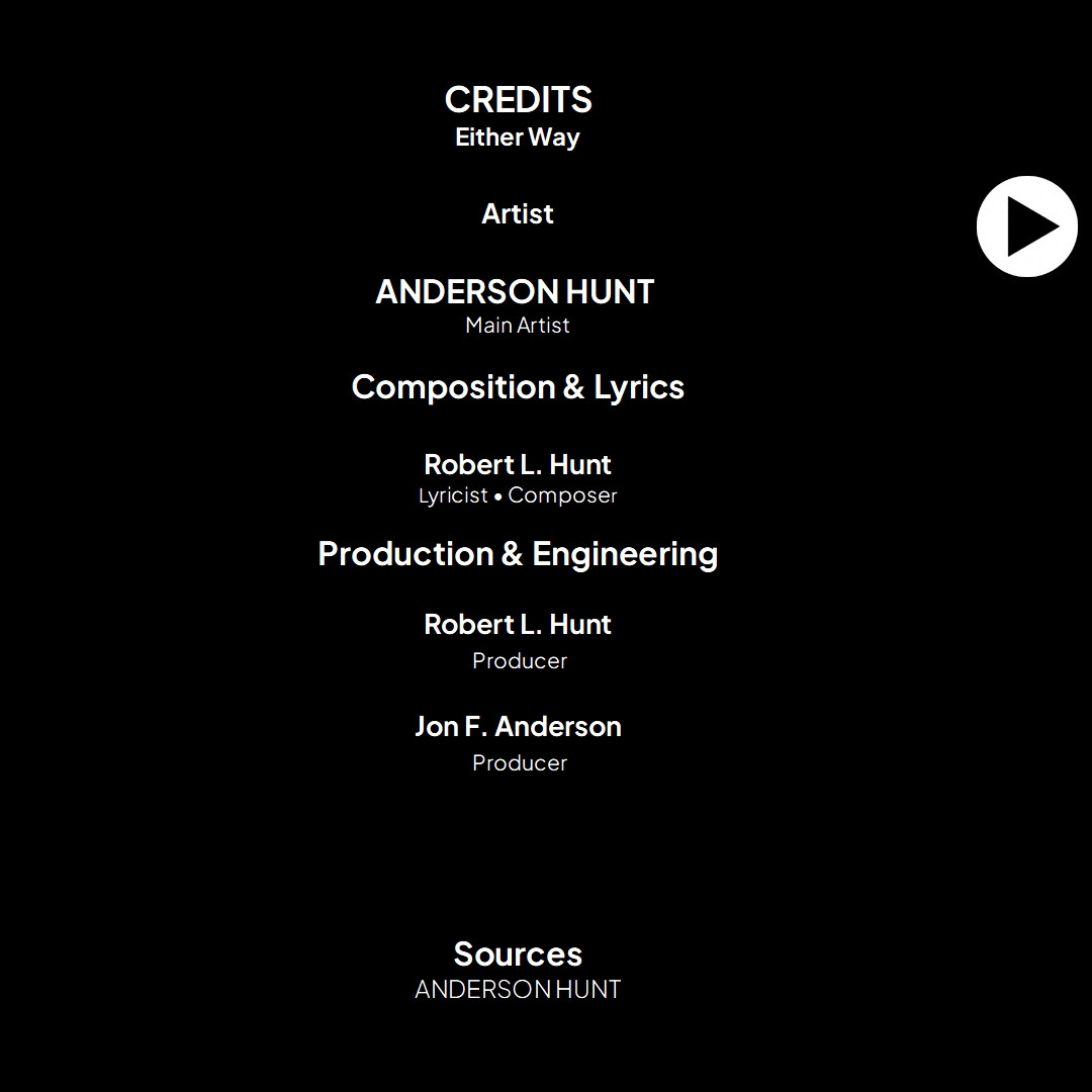 Credits card for either way Single
