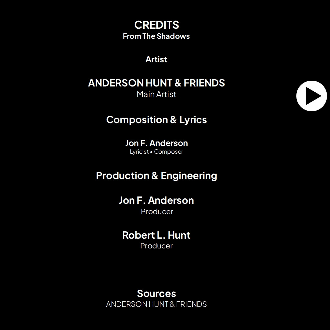 Anderson Hunt & Friends: - From The Shadows single cover art