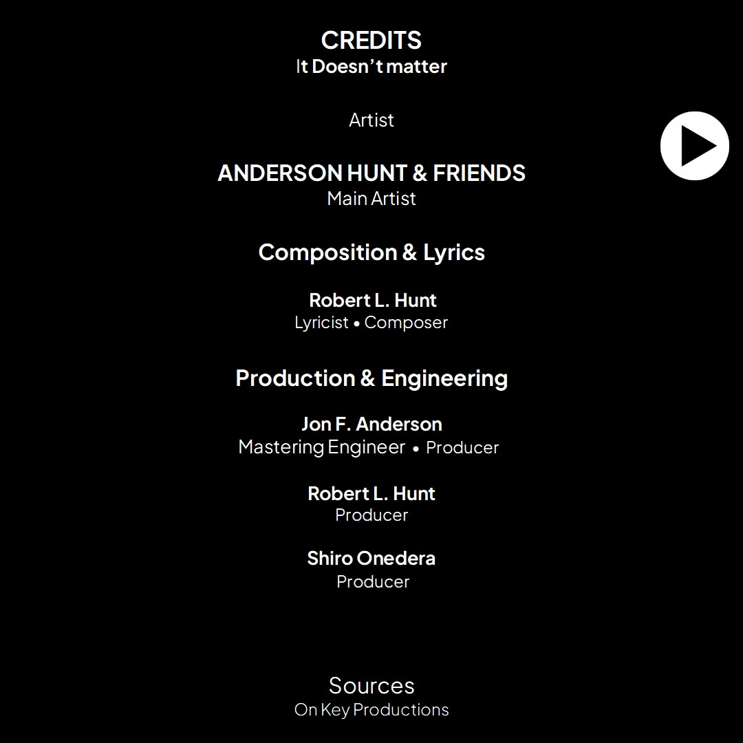 credits list for It doesn't matter single