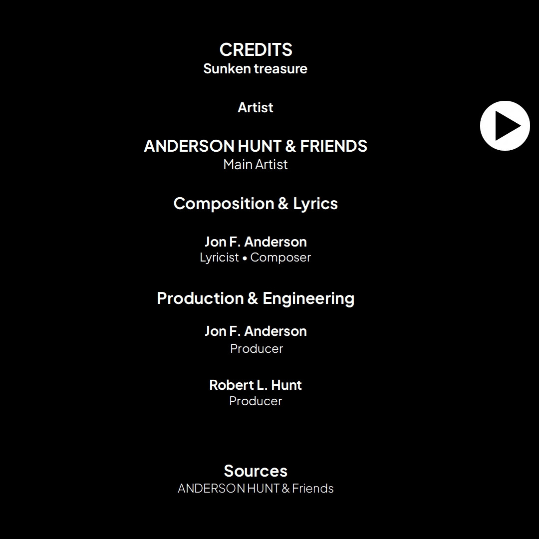 Credits card for Sunken Treasure Single