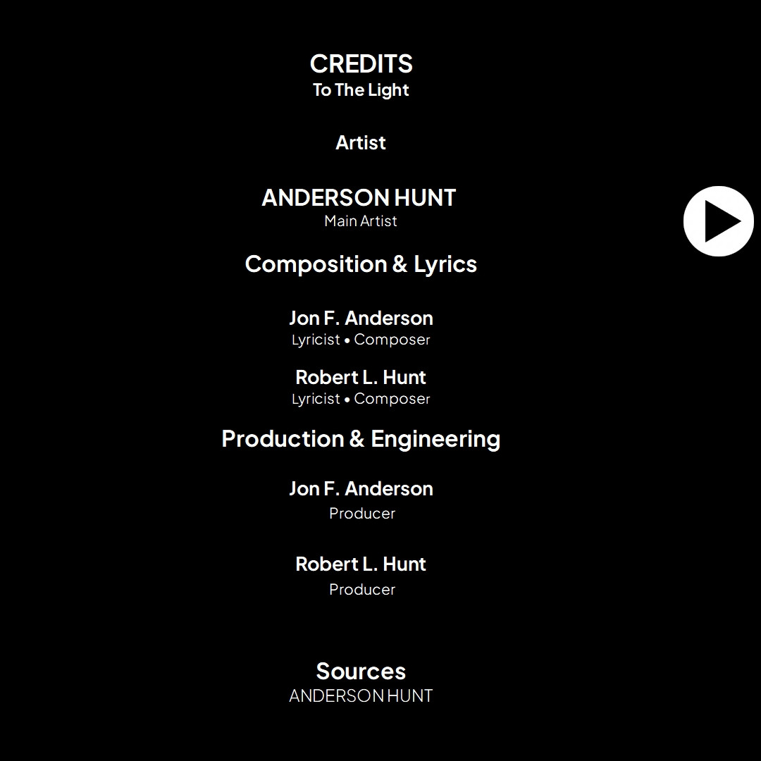 Credits information for the single To The Light single