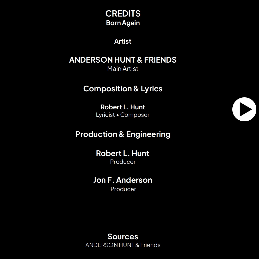 Credit art for Born again single