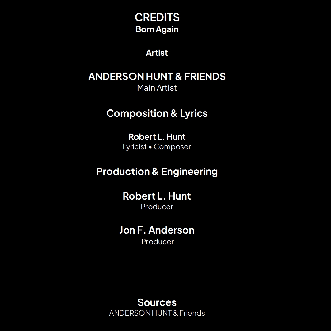 Credit art for Born again single