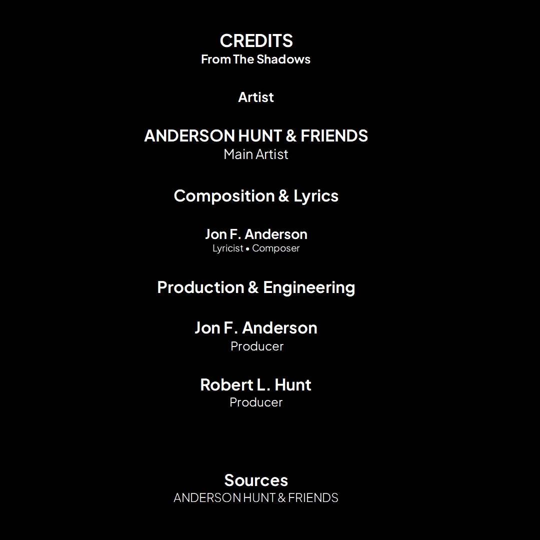 Credit art for From The Shadows single